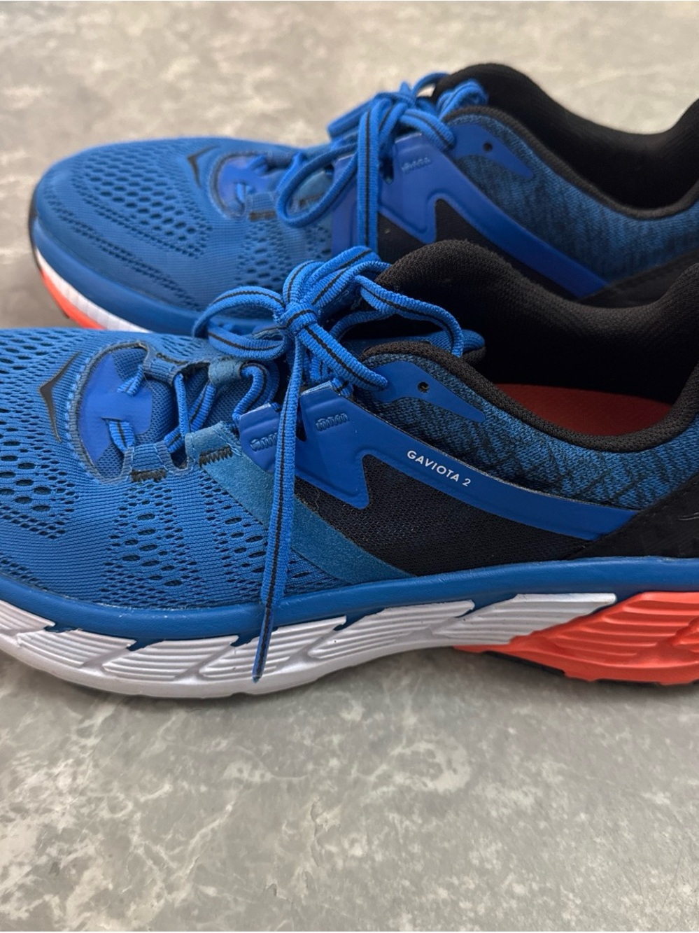 Hoka Gaviota 2 Men's Running Shoes - Blue/Black/Orange